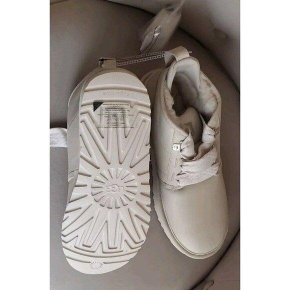 NEW UGG MEN'S NEUMEL FT LEATHER WOOL CHUKKA ANKLE SEA SALT BOOTS US 11 - Picture 6 of 7